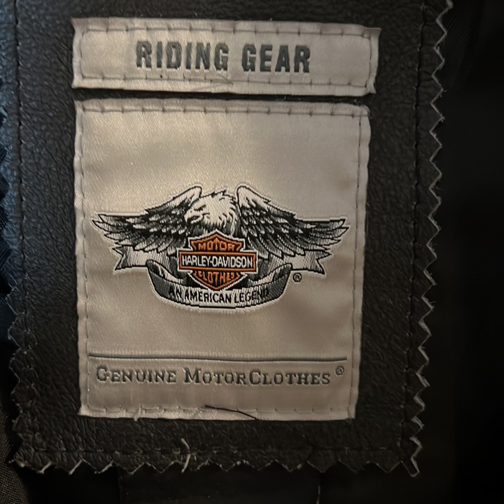 🏍💥Women’s Genuine Harley-Davidson Bezel Collar Black Leather Jacket🏍💥🏍 - Picture 3 of 17